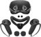 Set di cover in silicone per Meta Quest 3S, include cover in silicone, copertura per impugnatura del controller, cover per VR Shell, accessori per VR, set di coperture protettive in silicone per