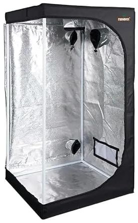 Farmbros Grow Zelt – 60x60x160cm – Hochwertige Indoor Grow Farmbox für Pflanzenzucht – Einfacher Aufbau für Home-Growing & Hydrokultur
