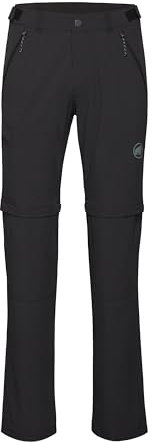 Mammut Runbold IV Zip Off Pants Men | Outdoor Trousers for Hiking, Convertible into Shorts, Stretch Fit, Durable & Breathable | 54, Black, Long