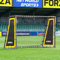 FORZA Steel42 Fußballtore | Ultrarobustes Stahltor [6 Größen] | Vorschriftsmäßige Größe, wetterbeständig, tragbar mit Bodenpfählen und optionalem Rückprall-Kit (mit Rebounder-Kit, 1,8m x 1,2m)