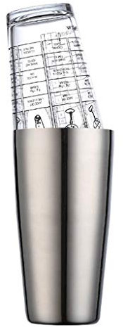 Coctelero Shaker Bar Set de acero inoxidable Lounge Taza Shaker Cocktail Shaker Mismos Herramientas El Bar Pros usa(Style 1)