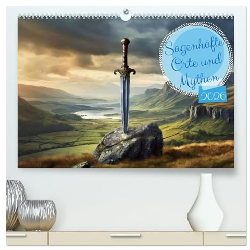 Sagenhafte Orte und Mythen (hochwertiger Premium Wandkalender 2026 DIN A2 quer), Kunstdruck in Hochglanz: Dieser Kalender präsentiert in jedem Monat ... rund um die Welt. (CALVENDO Kunst)