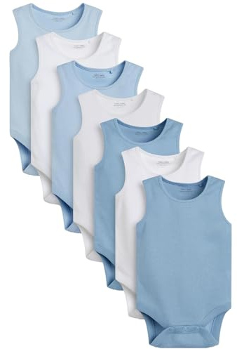 NEXT Baby Jungen Bodys mit Trägern, 7er-Pack