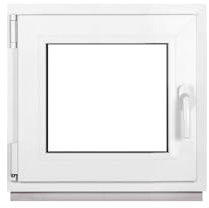 Framex Ventana pequeña para sótano, 60 x 55 cm (600 x 550 mm), 3 compartimentos (32 mm), color blanco