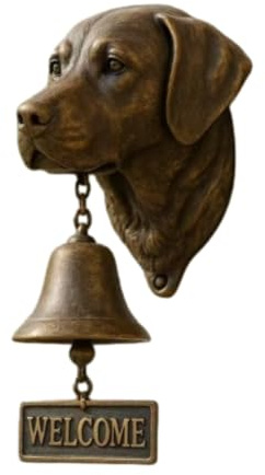 Willkommensglocke für Deutschen Schäferhund, Türklingel für West Highland White Terrier, Retro Metall Außen Bauernhaus Vintage Türglocke für Haustür, Einweihungsfeiern, Urlaub