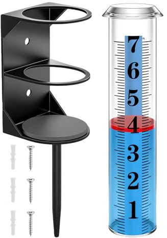 Regenmesser Für Den Garten | Einfach Ablesbar Mit Großer Schrift,Outdoor Regenmesser Für Garten - Für Wetterenthusiasten Gärtner Landwirte Patio Balkon Gewächshaus Terrasse Rasen