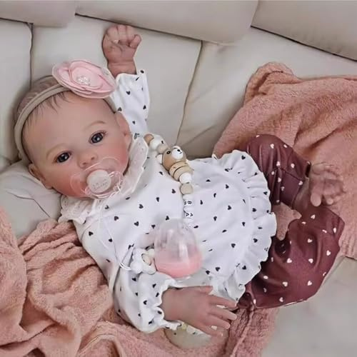 Reborn Baby 18 pollici 48 cm Bambole Reborn Femmine Morbido Silicone Vinile Ragazzi E Ragazze Regalo Giocattolo Bambola Femmina Morbido Adatto Per 3 Anni +