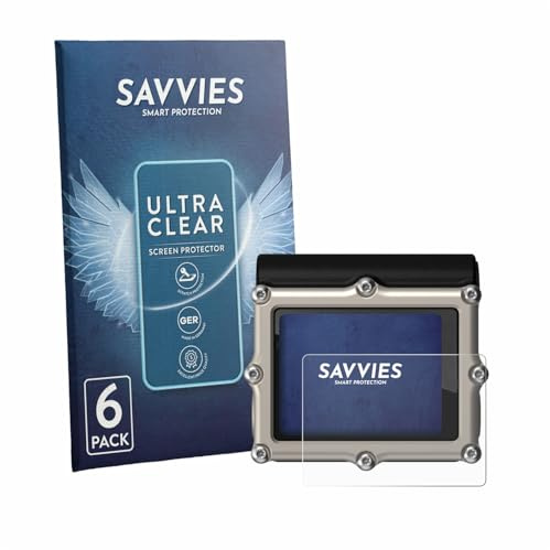 Savvies 6 Stück Schutzfolie für Shearwater Petrel 3 dive computer Displayschutz-Folie Ultra-Transparent