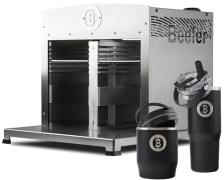 Beefer Twin Pro DE/AT 50 mbar Propan mit Trennwand 800°C Oberhitzegrill Gasgrill Edelstahl mit Thermobecher & Thermobehälter im Set