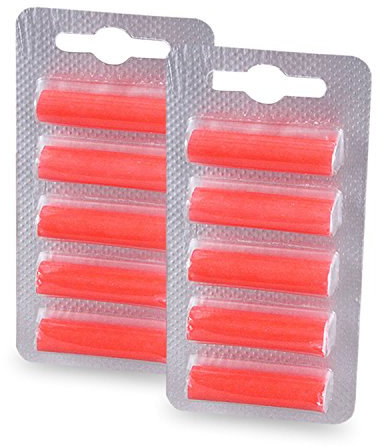 PATONA 10x Duftstäbchen Deo Sticks Lufterfrischer Duft für alle Staubsauger mit Beutel rot Rose