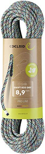 EDELRID Swift Eco Dry 8,9 mm Kletterseil (Einfach-, Zwilling-, Halbseil), Länge:70 Meter