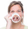 QWERTYHHHW FGF Belle Rose Porc Nez Tasse en Céramique Café Tasse Thé Lait Boisson Tasses comme Drôle et Unique Cadeau pour Noël ou Anniversaire