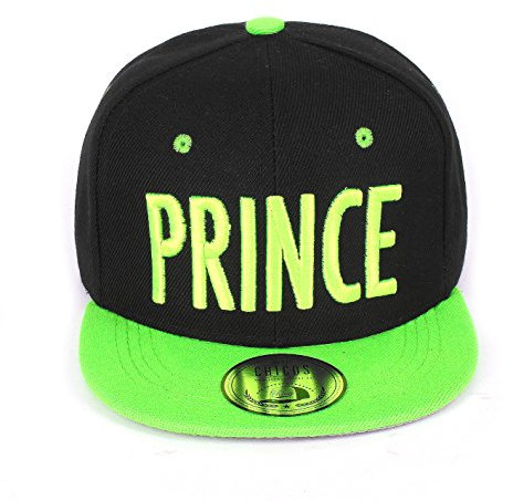 JOHNNY CHICOS Sorry I'm Fresh - Cappellino snapback con visiera, da bambino, circonferenza testa 46-56 cm Prince verde neon Taglia Unica