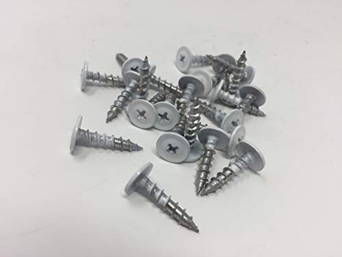 Fensterblechschrauben Fensterbankschrauben 25 Stück Fensterblech A2 Edelstahl weiss mit Tellerkopf (weiss)