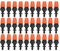 DEWIN Boquillas de Nebulización de Riego,Regulación por Goteo de Jardín Ajustable Boquillas de Nebulización Micro Flow Sprinkler Head Atomizer 50Pcs/set