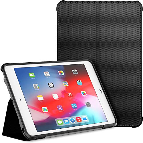 JETech Funda para iPad Mini 5 y iPad Mini 4 (2019/2015 Model, 5th/4th Generacion), Soporte de Doble Plegables y Contraportada de TPU a Prueba de Choques, Auto-Sueño/Estela (Negro)