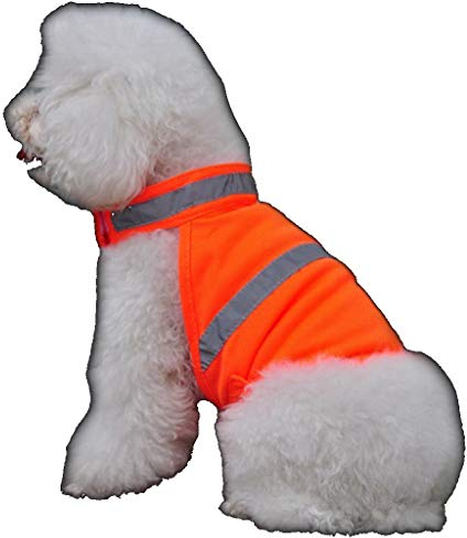 Amorar Haustier Hund Reflektierende Weste Sicherheitsweste Signalweste Brustgurt Chest Harness Strap Hundebekleidung für Hunde Walking Outdoor Jagd Training Camping