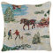 Signare CCOV-Xmas-Sleigh, Gobelin-Kissenbezug, 45 x 45 cm, mit Weihnachtsmotiv (Schlitten, Schlitten, 45 x 45 cm)