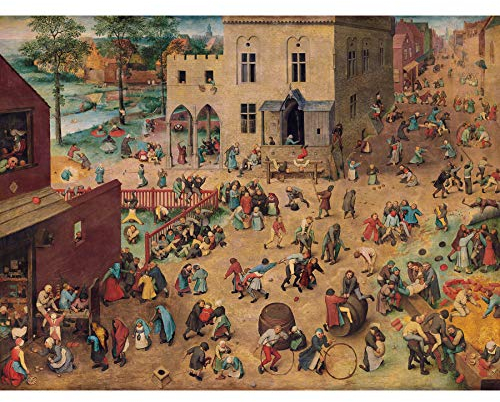 Artery8 Pieter Bruegel Kinderspiele Kunstplakat Ungerahmter extragroßer Druck