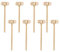 20 Stück Mini Holzhammer Hammer Schlagen Spielzeug Holz Krabben Schlägel Hammer für Schokolade