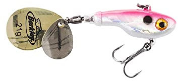 Berkley Pulse Spintail, Jig Lure with Spinner Blade & Berkley Fusion Treble Hook - Long Casting Hard Bait for Perch, Trout, Pike, Unisex, Pearl Pink, 5g | 50mm