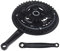 Be In Your Mind Kit Bielas Triples para Bicicleta Montaña Brazo Manivela 170 mm Platos Negros 42/34/24T con Soporte Inferior Apto para 5/6/7/8 Velocidades la Mayoría de Los Accesorios Repuesto MTB