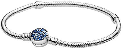 Pandora Armband Blaue Scheibe Silber mit blauem Kristall 599288C01