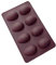 Moule en silicone pour œufs de Pâques 8 bombes à chocolat Moules à 8 cavités Coquilles de chocolat cassables Demi-sphères Moule à œufs en forme d'autruche Moule à gâteau, bonbons (café, 1 pièce)