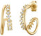NOELANI Creolen 925 Sterling Silber Damen Ohrschmuck, mit Zirkonia synth., 1,6 cm, Gold, Kommt in Schmuck Geschenk Box, 2031568