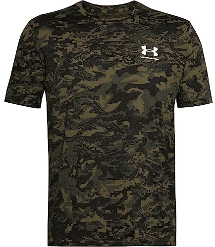 Under Armour Herren ABC Camo Short Sleeve, Schwarz (001)/Weiß, XX-Large Hoch