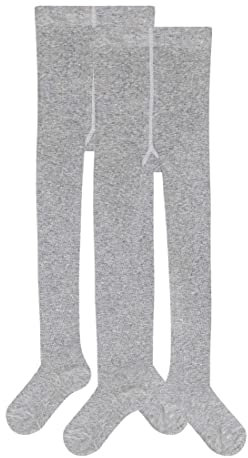 s.Oliver Strumpfhose Kinder 2er Pack Baumwolle Grau 98/104