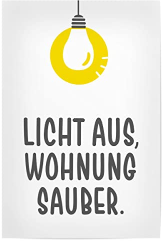 artboxONE Poster 30x20 cm Typografie Licht & Chaos I Gelb & Weiß - Bild Typografie disziplin gelb