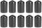Uadme 12MM Billard Queue Tipps Set, Snooker-Queue-Spitzenabdeckung, 10 Stück Gummi Billard-Pool-Queue-Spitzenschutz, Kleiner Kopf Schlägerschutz, Snooker-Zubehör