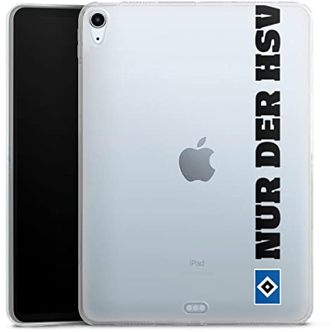 DeinDesign Silikon Hülle kompatibel mit Apple iPad Air 2020 (2020) Case Tablet Hülle Hamburger SV transparent HSV