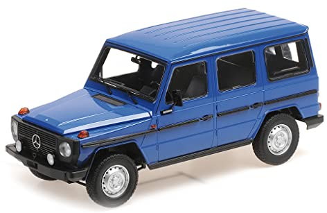 Minichamps 155038100 1:18 1980 Mercedes G-Modell Long (W460) - Dunkelblau Sammlerstück Miniaturauto