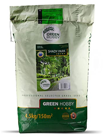 Green Hobby Sementi Per Prato Semi Per Prato In Ombra Resistente Alla Siccità Rustico In Inverno 4,5 kg Shady Park