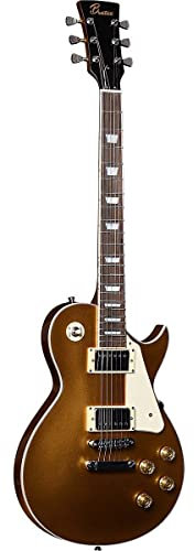 Beaton Hero-GD Guitare électrique avec 2 humbuckers en version GoldTop