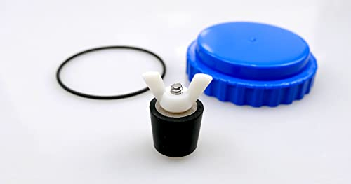 poolomio® Winterverschluss Set für Intex Pools mit Wasser-Belebungsdüse und Absperrventilen (Baujahr VOR 2021) | inkl. Winterstopfen, Dichtung & Belebungsdüse | 100% frostsicher & dicht