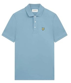 Lyle & Scott Mens Short Sleeve Polo Shirt Skip Blue M