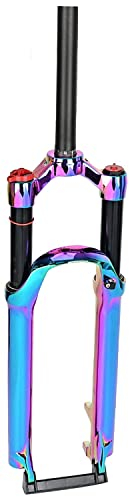 ZLYJ Forcella Ammortizzata per Mountain Bike 26 Pollici Ammortizzatore Ultraleggero 1-1/8 Blocco Spalla 27,5 29 ER MTB Forcella Anteriore Escursione 120 Mm 29