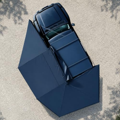 270 Auto RV Vorzelt für Wohnmobil - Overland Zelt Fahrzeug Markisen Ersatz Vordach Markise, Universal Seitenschiebemarkise für SUV LKW Van Anhänger (grau, Beifahrerseite)