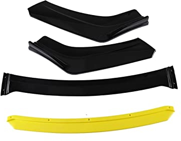 Auto Frontspoiler Universal Auto Frontschürze Lip Splitter Spoiler Diffusor Lip Kit Für E46 E90 E60 E36 E39 F10 F20 Stoßfänger Spoilerlippe (Color : Gelb)