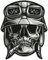 Biomar Labs 1 x Vinyl Aufkleber Totenkopf Schädel Skull Biker Autoaufkleber Sticker Auto Motorrad Fahrrad Fenster Tür Helm Scooter B 57