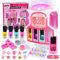FORMIZON Kit Gioco per Unghie Bambina, Lavabile Smalti per Unghie Kit con 2 In 1 Asciuga Unghie, Smalti per Unghie, DIY Polvere Glitter, Anelli, Trucchi bambina Festa Regalo Ragazze 6 7 8 9 10-12 Anni