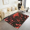 Geometrie Hexagon 100x150,Rot Neon Geometrische Waben Muster Wohnzimmer Dekor rutschfeste Dekorative Teppich für Bett, Fußball Textur Geometrie Kunst Nicht Verschütten Teppich für Erwachsene