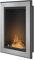 Chimenea bioetanol de Pared empotrada – Chimenea con Marco de Acero Inoxidable Blanco, 79 x 55 cm - Frame 55 (INOX)