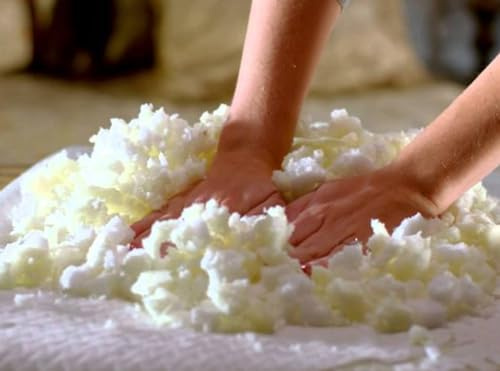 PIURUF 1000 g weißer geschredderter Memory-Schaum-Füllstoff für Plüschpuppen, Sitzsack, Stuhlfüllung, flauschige und weiche Schaumstofffüllung für Kissen, Couch, Kunsthandwerk (600 g)