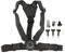 HERCHR Sangle De Poitrine pour Caméra De Sport, Support De Caméra d'action Universel, Ceinture De Harnais De Poitrine, Sangle De Poitrine élastique Réglable en Nylon pour Caméra De Sport