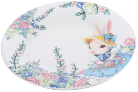 PRETYZOOM Plateau Lapin de Pâques Assiette de Pâques Plateau Vaisselle Decoration Table paques Vaisselle paques Assiette de Restaurant Assiettes de Nourriture Maison Mignonne