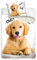 Carbotex Goldie Golden Retriever Wendebettwäsche Set NL211170B-4 für Kinder und Jugendliche 135x200cm/80x80cm